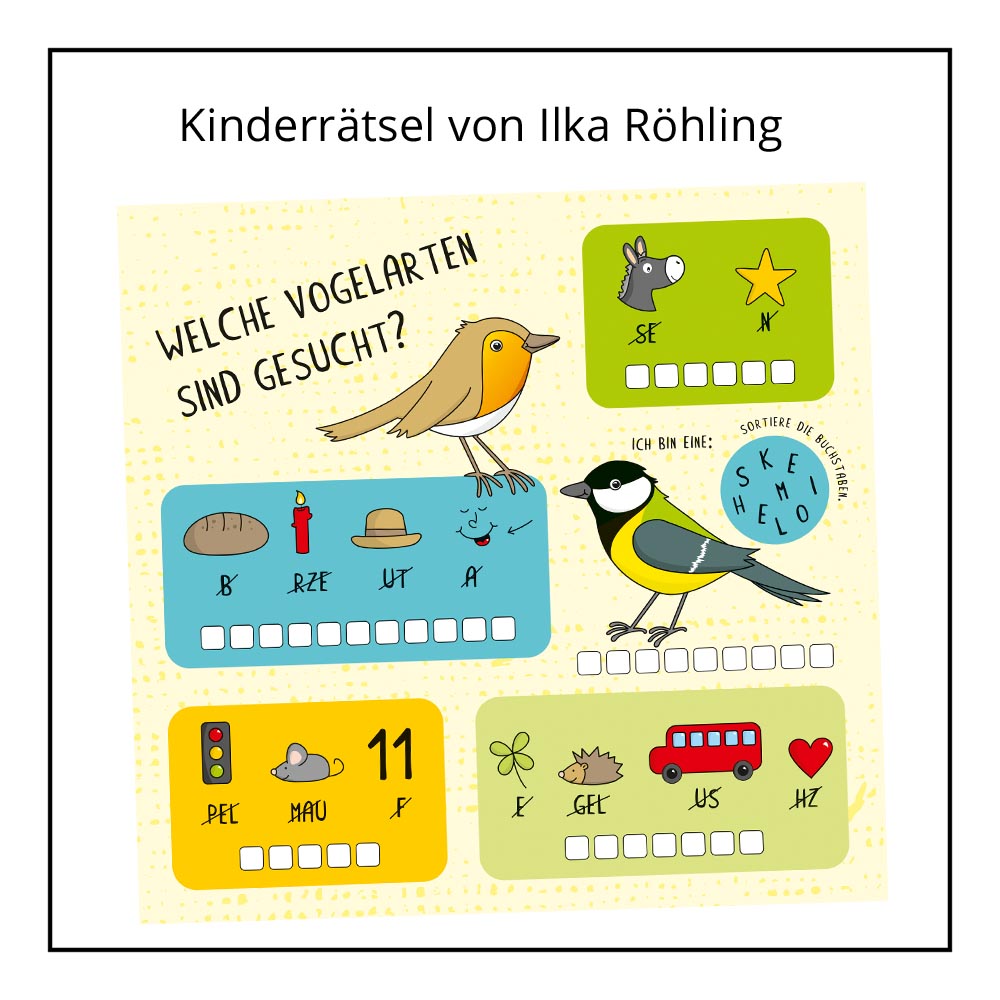 Kinderrätsel von Ilka Röhling bei der Rätselschmiede